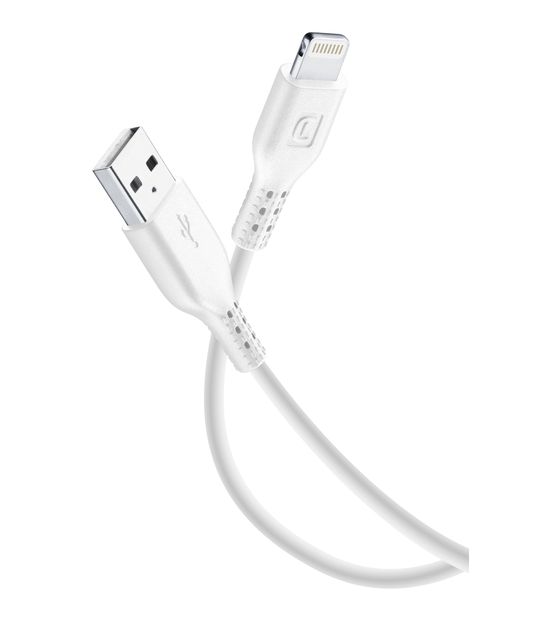 Cellular Line Power Cable Lightning auf USB A bis 12 W 2 m  (Weiß) f&uuml;r 22,99 Euro