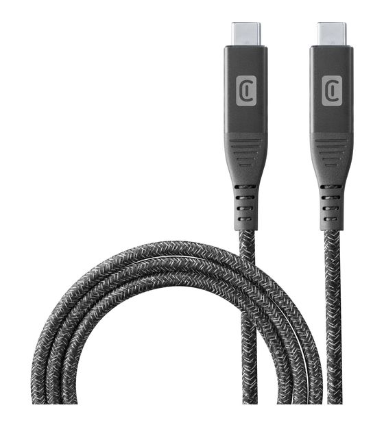 Cellular Line Power Cable 10 Gbit/s Stecker USB C auf USB C bis 100 W 1 m  (Schwarz) f&uuml;r 24,99 Euro