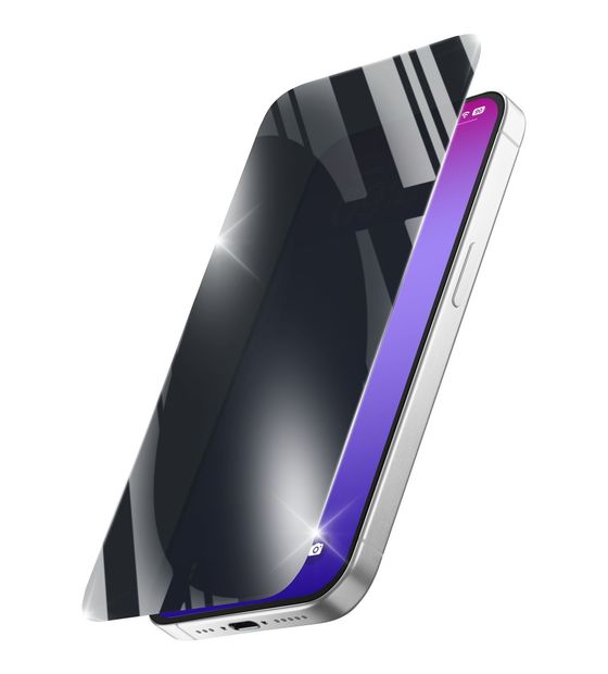 Cellular Line Privacy Xtreme Glass Klare Bildschirmschutzfolie gehärtetes Glas für  Apple iPhone 17 Pro Abnutzungsresistent, Tropfsicher, Schlagfest, Kratzresistent, Schockresistent f&uuml;r 29,99 Euro