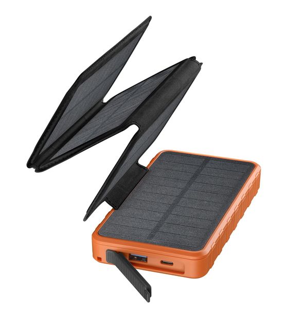 Cellular Line Pro 4 Solar 10000 mAh Powerbank USB Typ-C  (Orange) f&uuml;r 79,95 Euro