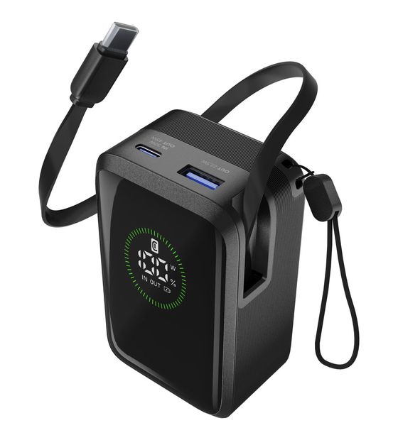 Cellular Line Roller 10000 mAh Powerbank USB Typ-C  (Schwarz) f&uuml;r 46,99 Euro