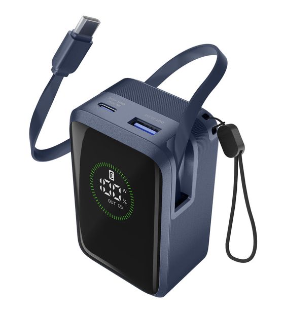 Cellular Line Roller 10000 mAh Powerbank USB Typ-C  (Blau) f&uuml;r 49,99 Euro