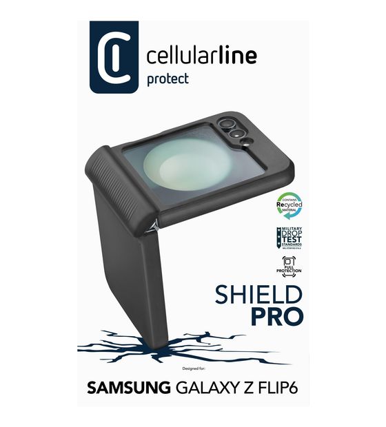 Cellular Line Shield Pro Cover für Samsung Galaxy Z Flip6  (Schwarz) f&uuml;r 25,49 Euro