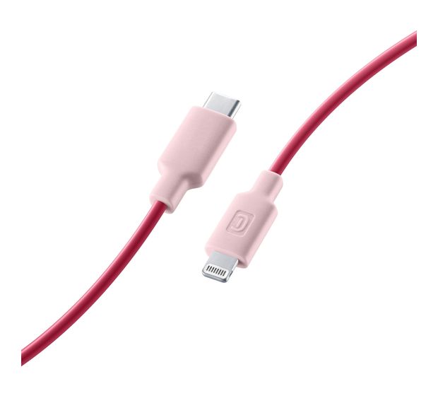 Cellular Line Stylecolor Cable Stecker Lightning auf USB C bis 30 W 1 m  (Pink) f&uuml;r 15,77 Euro