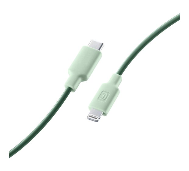 Cellular Line Stylecolor Cable Stecker Lightning auf USB C bis 30 W 1 m  (Grün) f&uuml;r 24,99 Euro