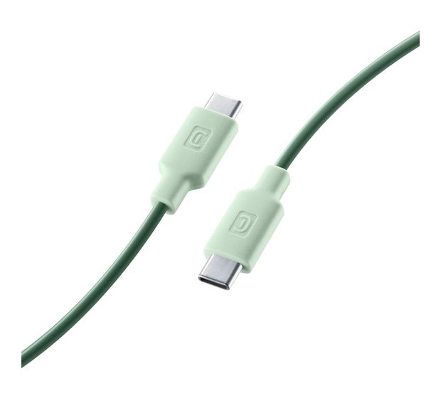 Cellular Line Stylecolor Cable Stecker USB C auf USB C bis 60 W 1 m  (Grün) f&uuml;r 12,99 Euro