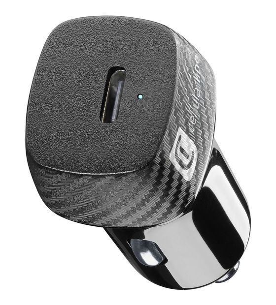 Cellular Line Super Fast Car Power Kit 25W - USB-C to USB-C - Samsung USB-C-Autoladegerät Super Fast Charge 25 W mit USB-C auf USB-C-Kabel f&uuml;r 25,49 Euro