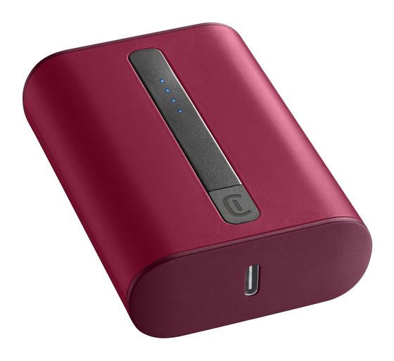 Cellular Line Thunder 10000 mAh Powerbank USB Typ-C  (Rot) f&uuml;r 29,99 Euro
