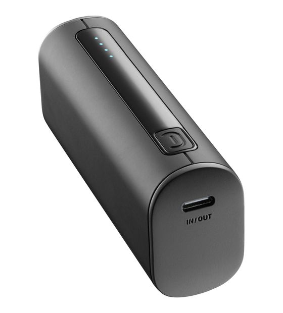 Cellular Line Thunder 5000 mAh Powerbank USB Typ-C  (Schwarz) f&uuml;r 19,99 Euro