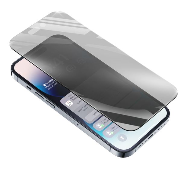 Cellular Line Top Secret Glass Klare Bildschirmschutzfolie " Privacy " gehärtetes Glas 9H für  Apple iPhone 14 Pro Max Antibakteriell f&uuml;r 23,49 Euro