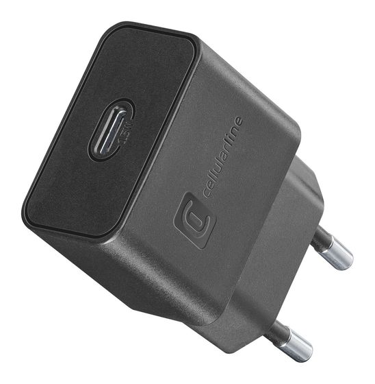 Cellular Line USB-C Charger 15W USB-C-Aufladegerät 15W Schnelles und sicheres Aufladen aller Samsung-Geräte mit USB-C-Anschluss, die mit 15W Aufladespannung kompatibel sind. f&uuml;r 14,99 Euro