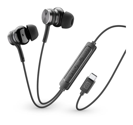 Cellular Line Viper In-Ear Kopfhörer Kabelgebunden USB Typ-C  (Schwarz) f&uuml;r 29,99 Euro