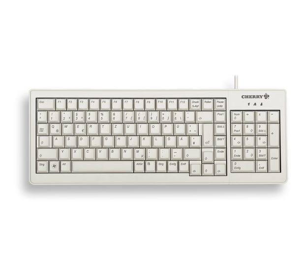 Cherry G84-5200 Complete Büro Tastatur USB + PS/2  (Grau) f&uuml;r 112,99 Euro