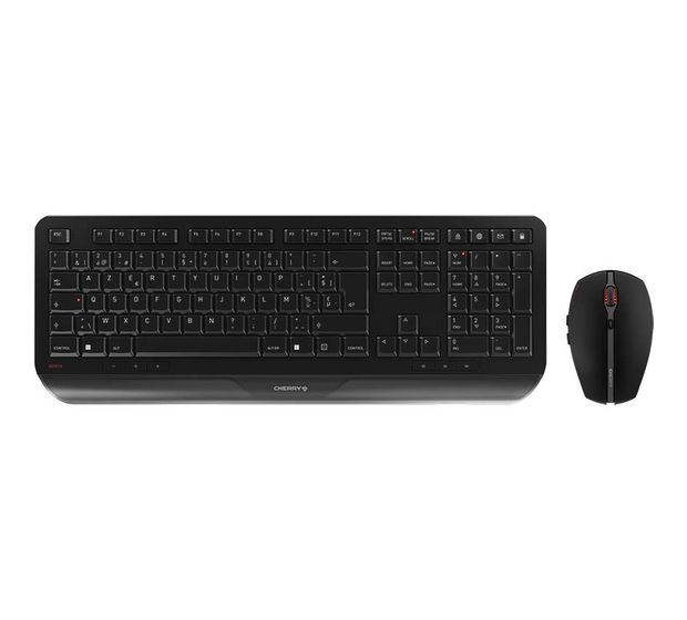 Cherry Gentix Desktop Büro Tastatur RF Wireless 2.400 GHz - 2.4835  (Schwarz) f&uuml;r 53,49 Euro