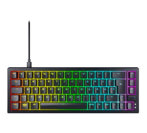 Cherry K5V2 Compact RGB-LED Gaming Tastatur USB  (Schwarz) f&uuml;r 74,99 Euro