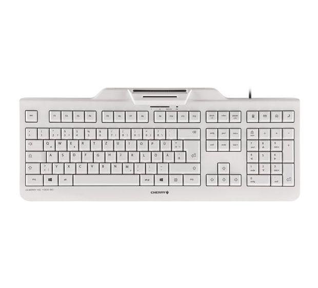 Cherry KC1000SC Universal Tastatur USB  (Weiß) f&uuml;r 48,99 Euro