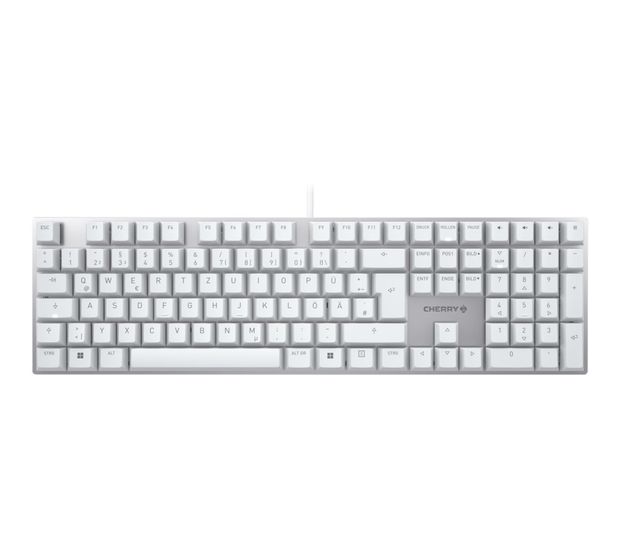 Cherry KC200 MX Universal Tastatur USB  (Silber, Weiß) f&uuml;r 93,36 Euro