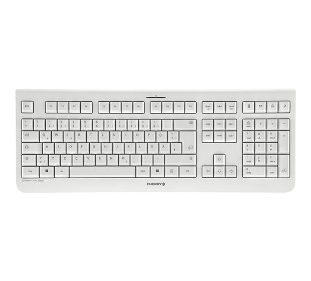 Cherry KW3000 Universal Tastatur RF Wireless 2.4 -2.4835 GHz  (Weiß) f&uuml;r 28,00 Euro