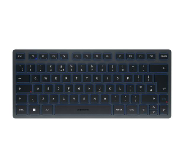 Cherry KW7100 Mini BT Universal Tastatur Bluetooth  (Blau) f&uuml;r 57,05 Euro