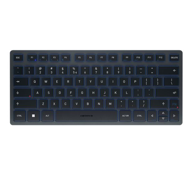 Cherry KW7100 Mini BT Universal Tastatur Bluetooth  (Blau) f&uuml;r 62,49 Euro