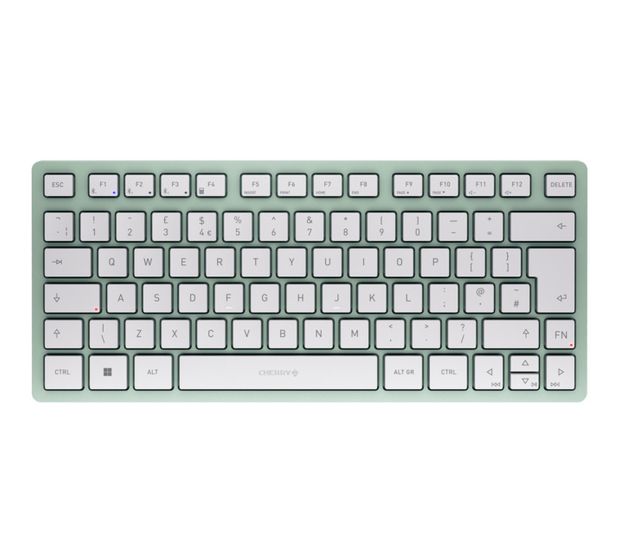 Cherry KW7100 Mini BT Universal Tastatur Bluetooth  (Mintfarbe) f&uuml;r 57,05 Euro