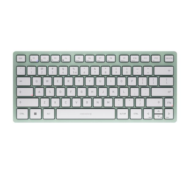 Cherry KW7100 Mini BT Universal Tastatur Bluetooth  (Mintfarbe) f&uuml;r 61,99 Euro