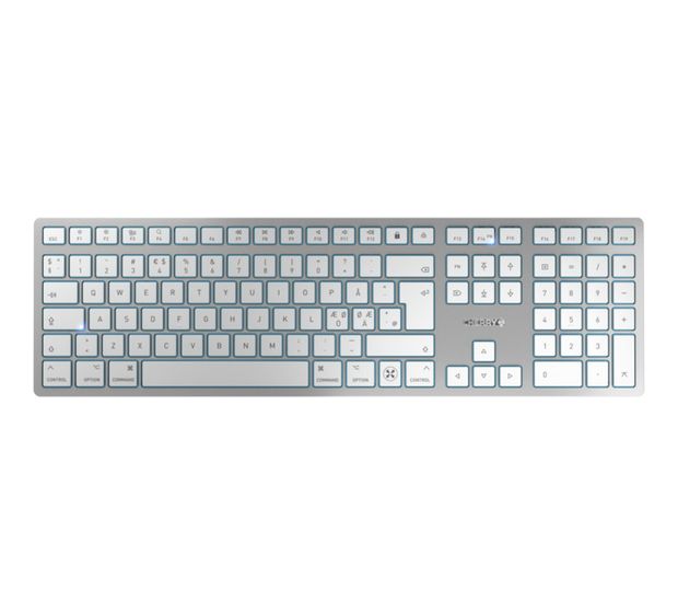 Cherry KW9100 Slim Mac Universal Tastatur USB + Bluetooth  (Silber) f&uuml;r 77,80 Euro