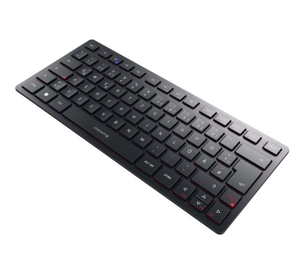 Cherry KW9200 Mini Universal Tastatur USB + RF Wireless + Bluetooth 2.4 GHz  (Schwarz) f&uuml;r 44,49 Euro