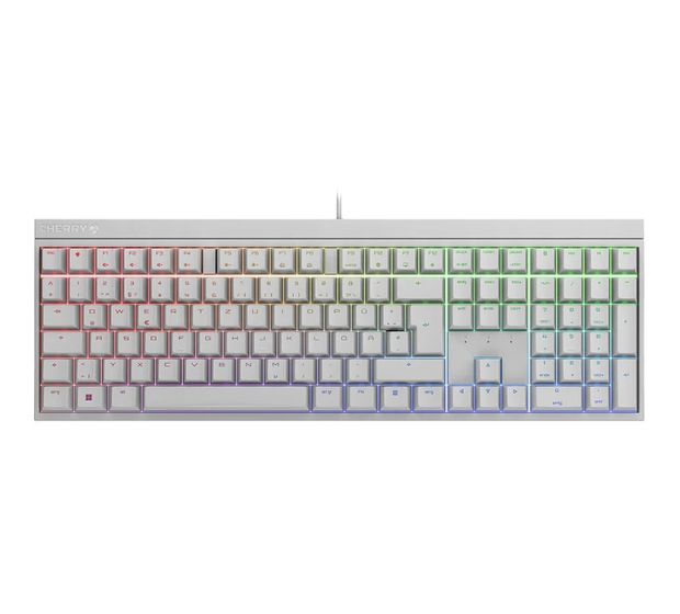 Cherry MX2.0S RGB-LED Gaming Tastatur USB  (Weiß) f&uuml;r 65,99 Euro