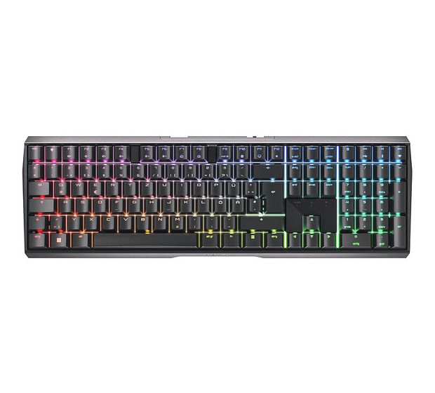 Cherry MX3.0S Wireless RGB-LED Gaming Tastatur RF Wireless + Bluetooth 2.4 GHz  (Schwarz) f&uuml;r 111,99 Euro