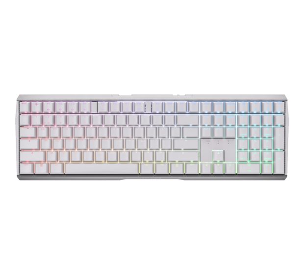 Cherry MX3.0S Wireless RGB-LED Gaming Tastatur RF Wireless + Bluetooth 2.4 GHz  (Weiß) f&uuml;r 105,99 Euro