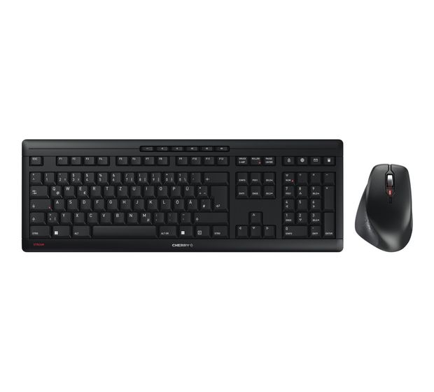 Cherry Stream Desktop Comfort Heimbüro Tastatur RF Wireless 2.4 GHz  (Schwarz) f&uuml;r 82,99 Euro