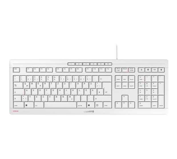 Cherry Stream Keyboard Büro Tastatur USB  (Weiß) f&uuml;r 38,37 Euro