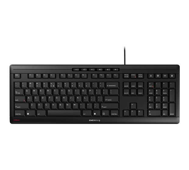 Cherry Stream Keyboard Büro Tastatur USB  (Schwarz) f&uuml;r 56,99 Euro