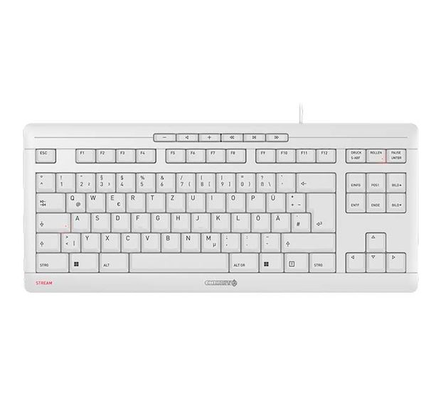 Cherry Stream TKL Universal Tastatur USB  (Weiß) f&uuml;r 25,49 Euro