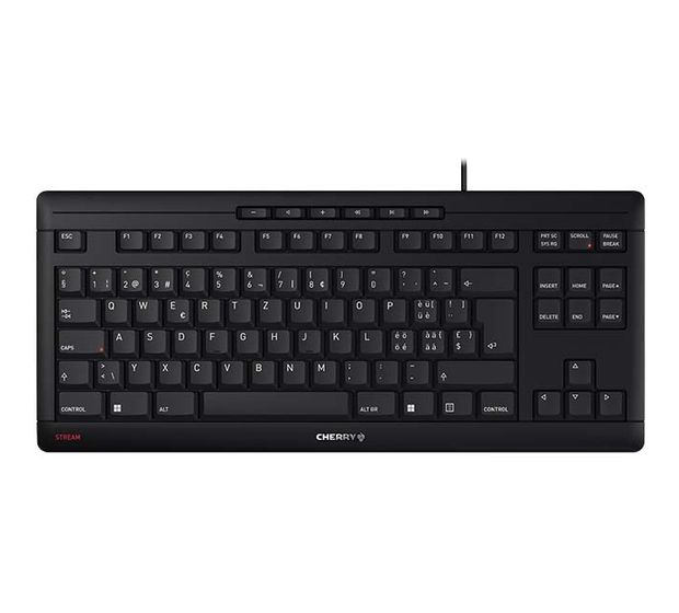 Cherry Stream TKL Universal Tastatur USB  (Schwarz) f&uuml;r 25,49 Euro