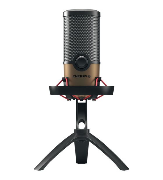 Cherry UM9.0 Pro RGB Kabelgebunden Tischmikrofon 192 kHz USB  (Schwarz, Kupfer) f&uuml;r 160,99 Euro
