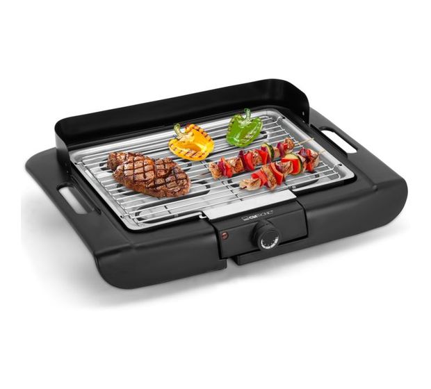 Clatronic BQ3841 Tischgrill 2000 W mit 360 x 250 mm Fläche  (Schwarz) f&uuml;r 24,99 Euro