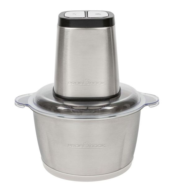 Clatronic PC-MZ1227 Zerkleinerer 500 W 2 Klingen 1,7 l Glas Behälter  (Edelstahl) f&uuml;r 24,99 Euro