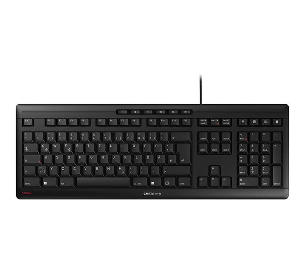 Cherry Stream Keyboard Büro Tastatur USB  (Schwarz) f&uuml;r 38,37 Euro