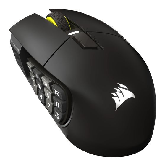 Corsair Scimitar Elite Wireless SE 33000 DPI Gaming Maus Optisch  (Schwarz) f&uuml;r 149,99 Euro
