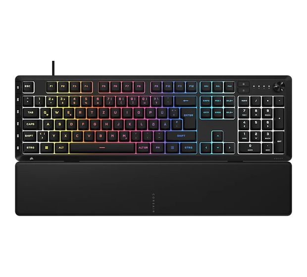 Corsair Skiff 100 Plus Gaming Tastatur USB + Bluetooth  (Schwarz) f&uuml;r 69,49 Euro