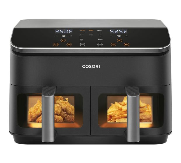 Cosori Dual Basket 8.5 Doppel Heißluftfritteuse 8,5 l 1750 W  (Schwarz) f&uuml;r 162,99 Euro