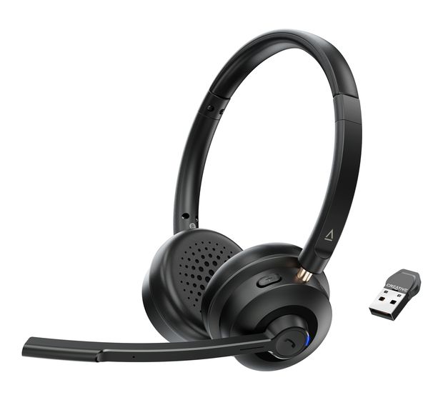 Creative Labs Chat Wireless Ohraufliegender Bluetooth Kopfhörer kabelgebunden&kabellos  (Schwarz) f&uuml;r 59,99 Euro