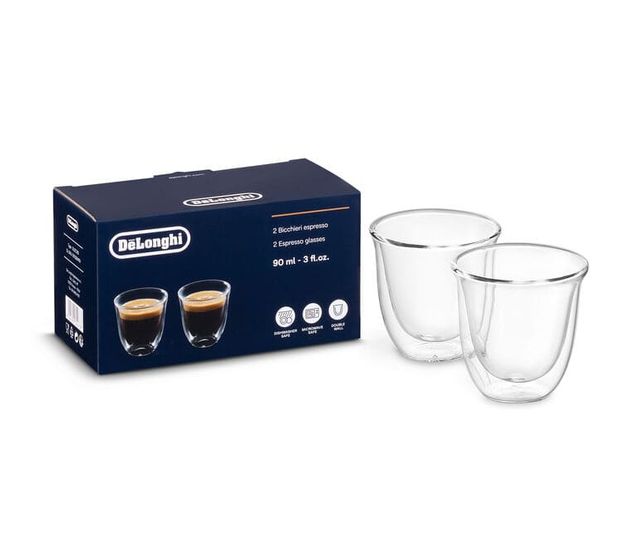 DeLonghi DLSC310 Espresso Doppelwandige Thermogläser   (Transparent) f&uuml;r 13,99 Euro