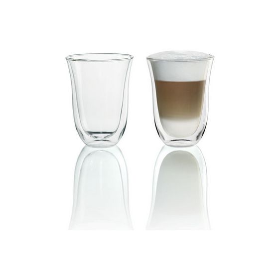 DeLonghi DLSC312 Latte Macciato Doppelwandige Thermogläser   (Transparent) f&uuml;r 19,99 Euro