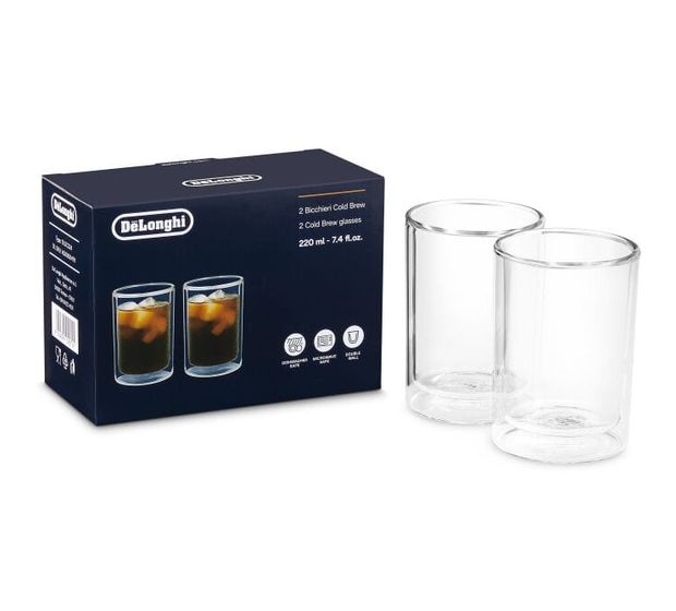 DeLonghi DLSC324 Cold Brew Doppelwandige Thermogläser 220 ml   (Transparent) f&uuml;r 9,99 Euro