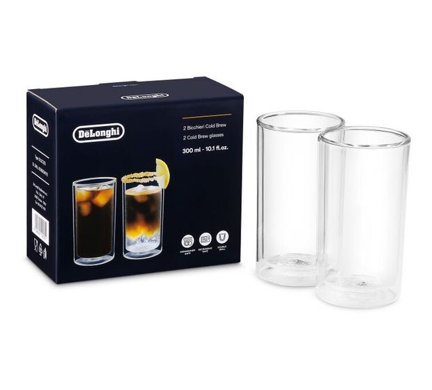 DeLonghi DLSC325 Cold Brew Doppelwandige Thermogläser 300 ml   (Transparent) f&uuml;r 12,99 Euro