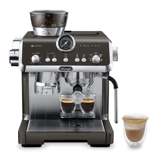 DeLonghi EC9555.BK La Specialista Siebträger Kaffeemaschine 19 bar 1550 W  (Schwarz, Edelstahl) f&uuml;r 949,00 Euro
