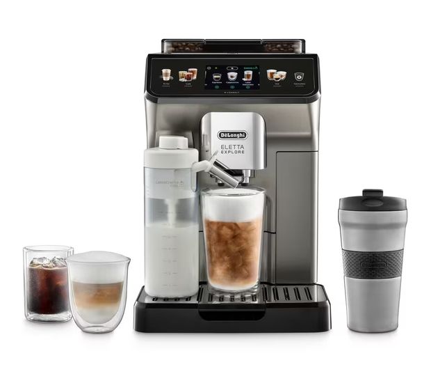 DeLonghi Eletta Explore Cold Brew ECAM450.86.T Kaffeevollautomat 19 bar 1,8 l 300 g AutoClean  (Titan) f&uuml;r 1.028,00 Euro